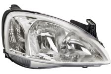 Faro delantero Opel Combo 2000-2012 piloto transparente / tipo valeo / h7+h7 / con motor / derecho