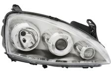Faro delantero Opel Combo 2000-2012 tipo zkw / h7+h1 / con motor / derecho