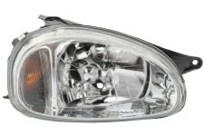 Faro delantero Opel Corsa b 1997-2000 lente lisa / manual / derecho