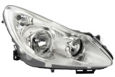 Faro delantero Opel Corsa d 2006-2011 base cromada / derecho