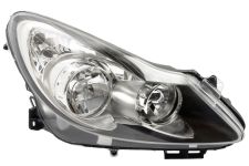 Faro delantero Opel Corsa d 2006-2011 base negra / derecho
