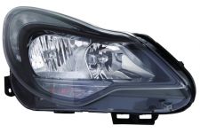 Faro delantero Opel Corsa d 2011-2015 base negra / derecho