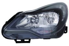 Faro delantero Opel Corsa d 2011-2015 base negra / izquierdo