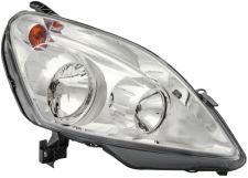 Faro delantero Opel Zafira b 2007-2011 base cromada / derecho