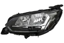 Faro delantero Peugeot 208 2019-2023 con diurna lampara w21/5w / izquierdo