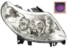 Faro delantero Peugeot Boxer 2010-2014 lampara h15+h1 / derecho