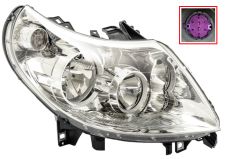 Faro delantero Peugeot Boxer 2010-2014 lampara h7+h1 / derecho