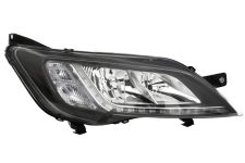 Faro delantero Peugeot Boxer 2014-> base negra / led / derecho