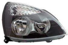 Faro delantero Renault Clio 2001-2006 base negra / derecho