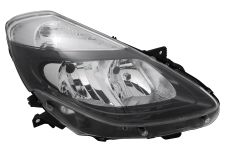 Faro delantero Renault Clio 2009-2013 base oscura / lamparas h7+h7 / derecho