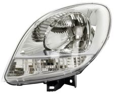 Faro delantero Renault Kangoo 2003-2007 base cromada / piloto blanco / izquierdo