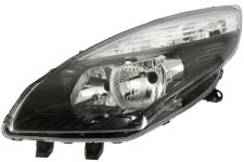 Faro delantero Renault Scenic 2009-2012 base negra / izquierdo