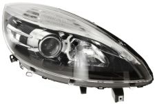 Faro delantero Renault Scenic 2012-2013 base negra / derecho