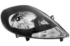 Faro delantero Renault Trafic 2007-2014 base negra / piloto blanco / derecho