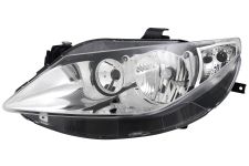Faro delantero Seat Ibiza 2008-2012 optica doble / base cromada / izquierdo