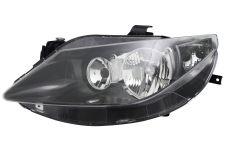 Faro delantero Seat Ibiza 2008-2012 optica doble / base negra / izquierdo