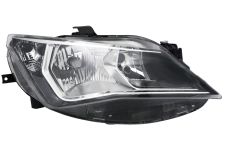 Faro delantero Seat Ibiza 2012-2017 optica doble / base cromada / derecho