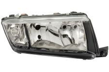 Faro delantero Skoda Fabia 1999-2004 base negra / modelo junior / derecho
