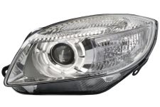 Faro delantero Skoda Fabia 2007-2010 con lupa / izquierdo