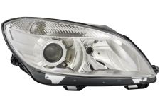 Faro delantero Skoda Fabia 2010-2014 con lupa / derecho
