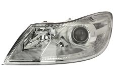 Faro delantero Skoda Octavia 2009-2013 base cromada / izquierdo
