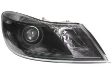 Faro delantero Skoda Octavia 2009-2013 base negra / derecho