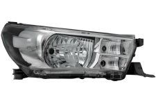 Faro delantero Toyota Hilux 2016-2021 base cromada / derecho