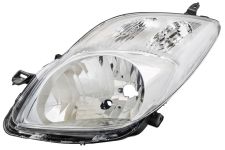 Faro delantero Toyota Yaris 2009-2011 tipo valeo / base cromada / izquierdo