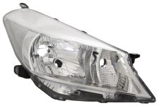 Faro delantero Toyota Yaris 2011-2014 base cromada / derecho