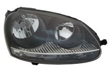 Faro delantero Volkswagen Golf v 2004-2008 base negra / modelo gti / derecho