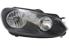 Faro delantero Volkswagen Golf vi 2008-2012 base negra / derecho