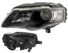 Faro delantero Volkswagen Passat 2005-2010 base negra / izquierdo