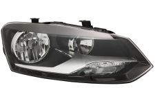 Faro delantero Volkswagen Polo 2009-2014 optica doble / modelo comfortline / highline / derecho