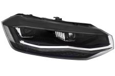Faro delantero Volkswagen Polo 2017-2021 full led / detalle cromado / derecho