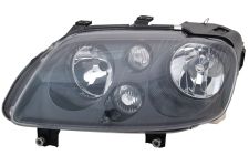 Faro delantero Volkswagen Touran 2003-2006 base negra / lamparas h7+h7 / izquierdo