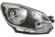 Faro delantero Volkswagen Up 2012-2016 base negra / con borde cromado / derecho