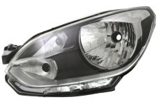Faro delantero Volkswagen Up 2012-2016 base negra / con borde cromado / izquierdo