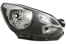 Faro delantero Volkswagen Up 2012-2016 base negra / con borde negro / derecho