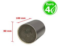 Interior metalico euro 4 gasolina / diesel redondo boca 80mm diametro x 100mm longitud