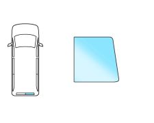 Luneta Ford Transit 2000-2006 trasera / 2 puertas trasera / termica / incoloro / 1 taladro / derecha