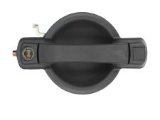Maneta de puerta exterior Fiat Doblo 2006-2010 negra / con agujero llave / delantera derecha