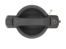 Maneta de puerta exterior Fiat Doblo 2006-2010 negra / con agujero llave / delantera izquierda