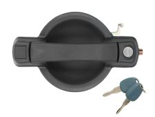 Maneta de puerta exterior Fiat Doblo 2006-2010 negra / con llave / delantera izquierda