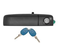 Maneta de puerta exterior Fiat Panda 2003-2012 negra / con llave / delantera izquierda