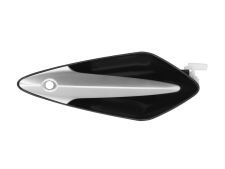 Maneta de puerta exterior Honda Civic 2006-2012 3/5 puertas / plata / con agujero llave / delantera izquierda