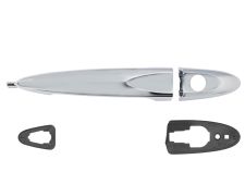 Maneta de puerta exterior Lancia Ypsilon 2006-2011 plata / con agujero llave / delantera izquierda