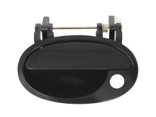 Maneta de puerta exterior Opel Corsa c 2000-2003 negra lisa / con agujero llave / delantera izquierda