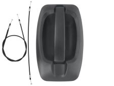 Maneta de puerta exterior Peugeot Boxer 2014-> negra / con cable / lateral izquierda