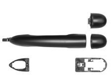 Maneta de puerta exterior Renault Laguna 2005-2007 negra / trasera izquierda