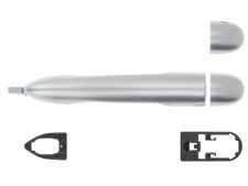 Maneta de puerta exterior Renault Scenic 2002-2006 plata trasera izquierda